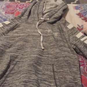 Gray sweatshirt from pink